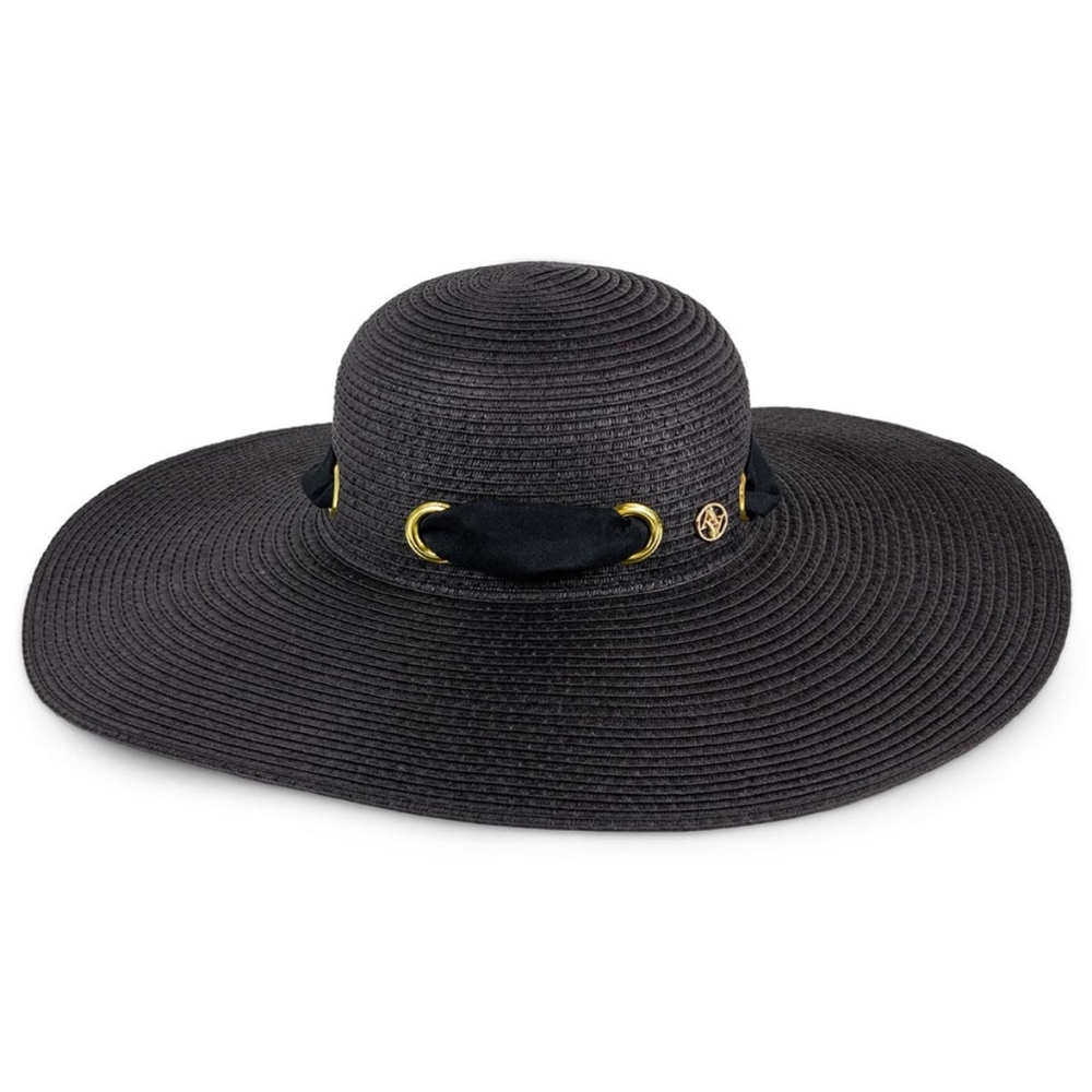Adrienne Vittadini Ribbon Sun/Beach Floppy Hat